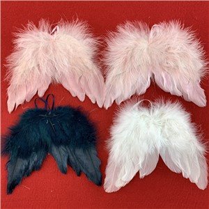 Feather Angel Wings Christmas Ornament