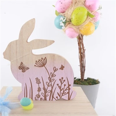 Easter Wooden Bunny Tabletop Ornaments