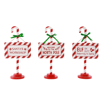 Home Fireplace Table Ornaments Road Signs